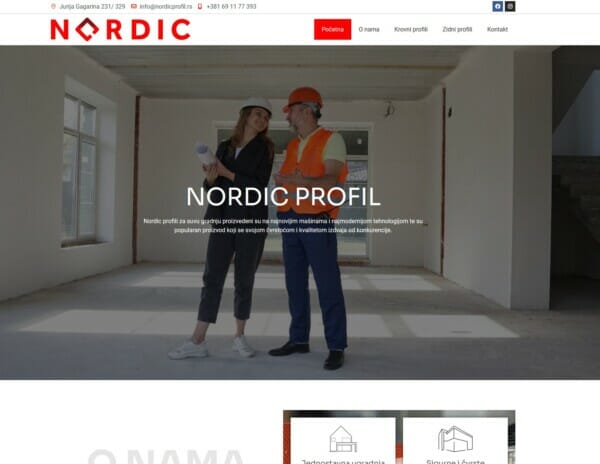 nordic profil izrada sajtova